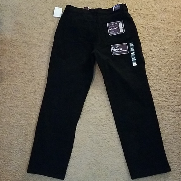 GLORIA VANDERBILT SLIMMING BLK JEANS. 12 - Picture 8 of 8